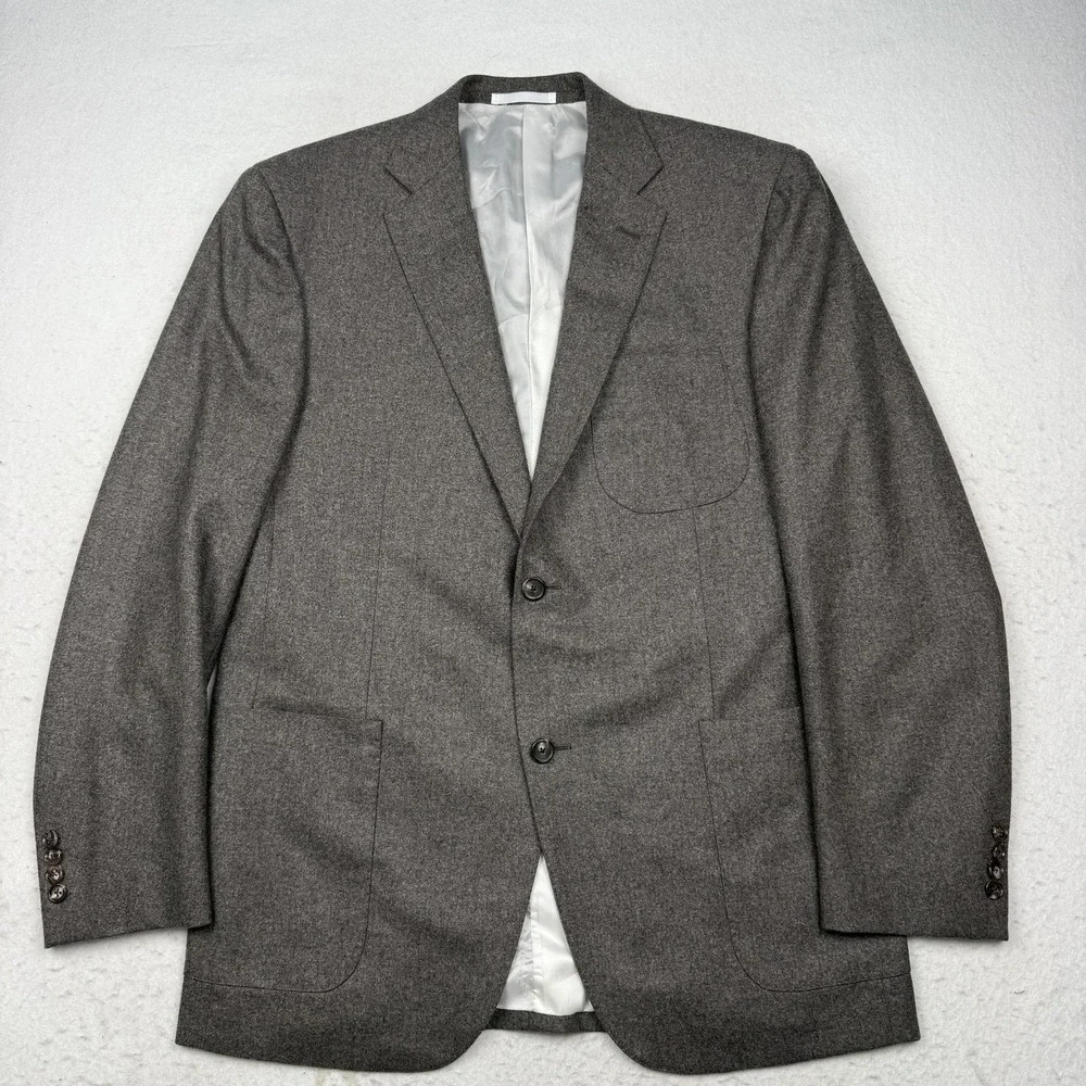 Caruso Suit Mens IT 54 (44 US) 36x31 Brown Wool Superfine 100s 2 Piece Italy